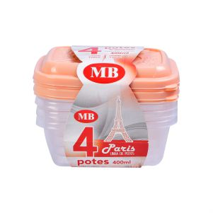 CONJUNTO PARIS 4 POTES MB PLÁSTICOS