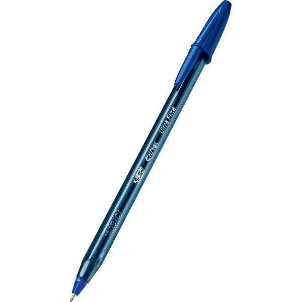 CANETA BIC ULTRA FINA AZUL 0.7mm CRISTAL