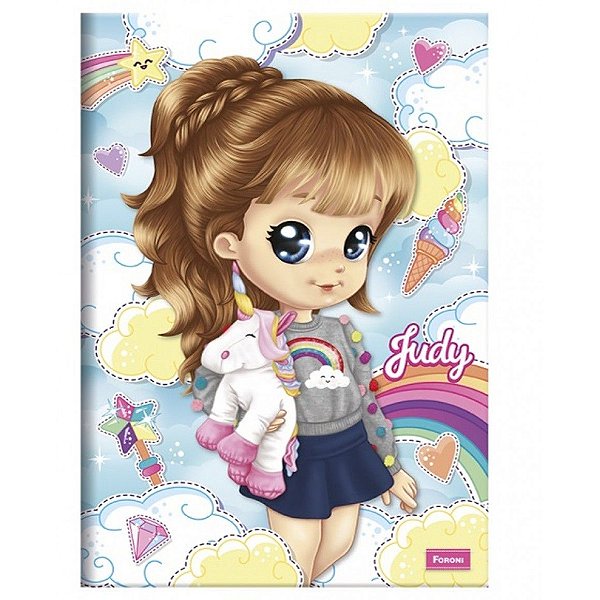 CADERNO BROCHURAO CAPA DURA JUDY 48FLS FORONI