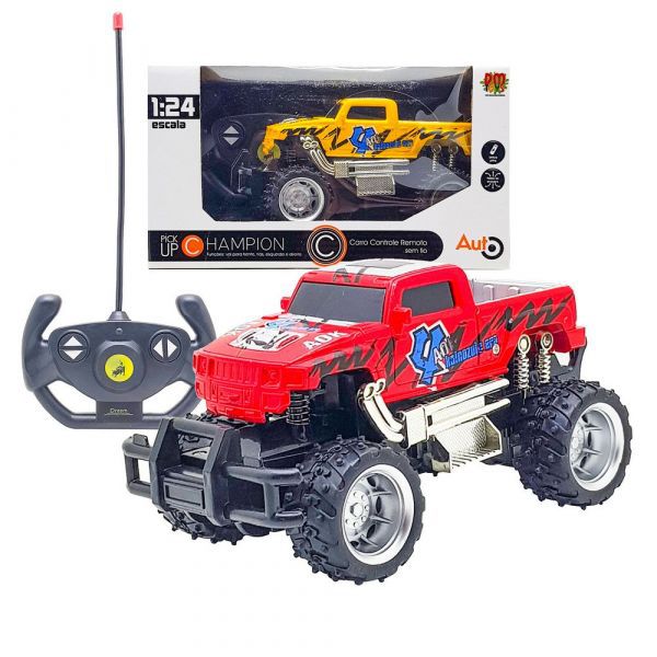 Carro controle remoto sem fio Pick Up 1:24