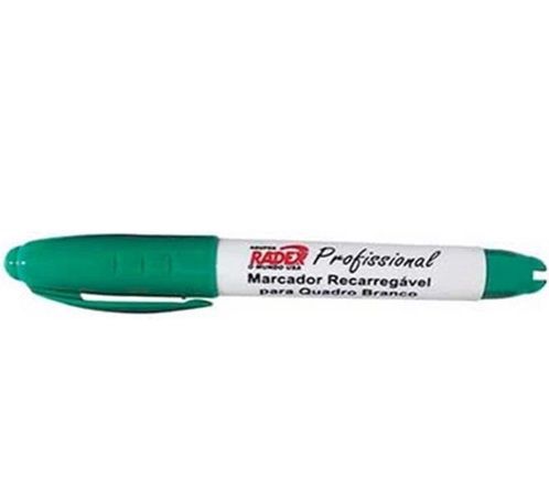 MARCADOR PARA QUADRO BRANCO COM CLIP VERDE RADEX