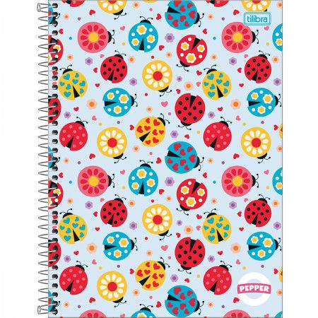 CADERNO 16 MATÉRIAS PEPPER FEMININO 256 FLS TILIBR
