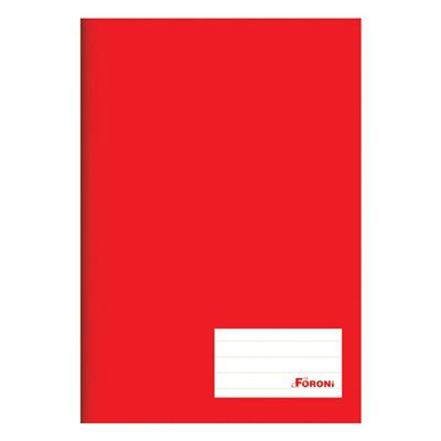 CADERNO BROCHURÃO CAPA DURA VERMELHO 96 FORONI