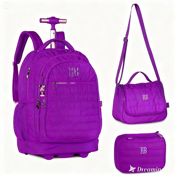 KIT ESCOLAR REBECCA BONBON RB2421 ROXA CLIOSTYLE