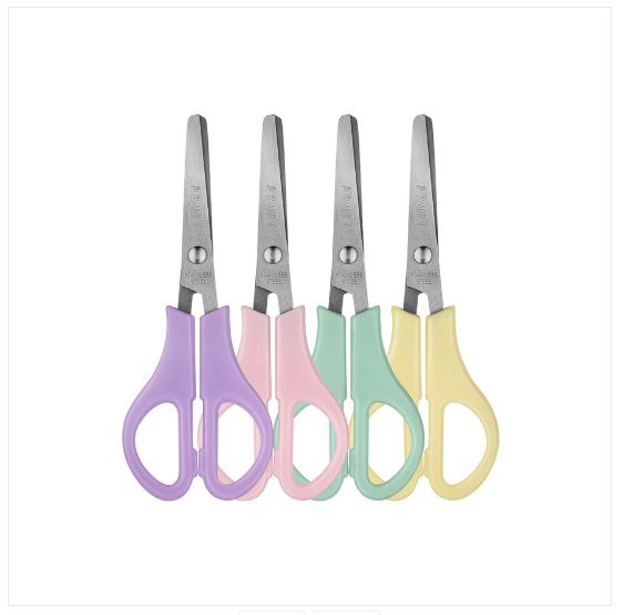 TESOURA ESCOLAR INOX 13CM LILAS PASTEL BRW