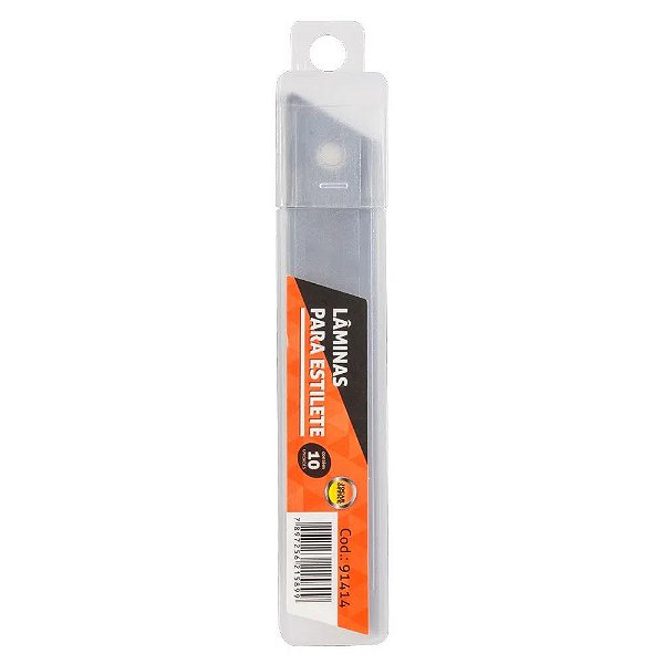 LAMINA PARA ESTILETES LARGO 18MM 10 UNIDADES