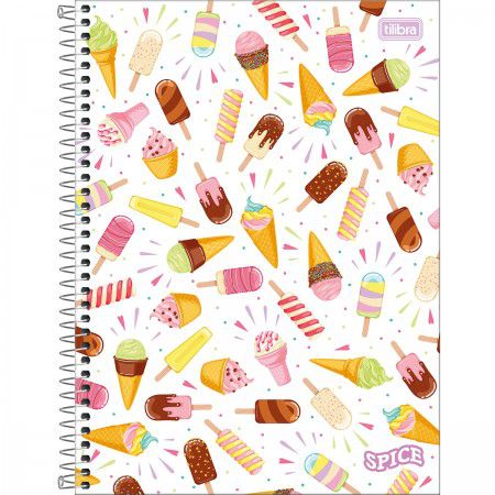 CADERNO 16 MATÉRIAS SPICE FEMININO 256 FOLHAS