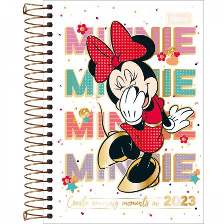 AGENDA ESPIRAL DIÁRIA MINNIE 2024 TILIBRA