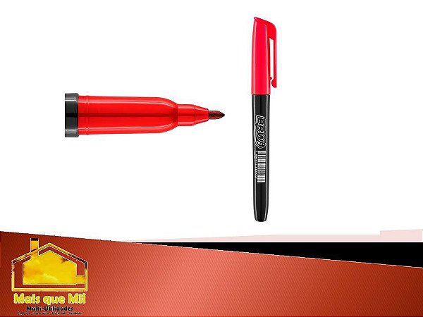 MARCADOR MULTIUSO VERMELHO UNIDADE BRW