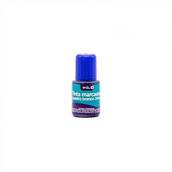 TINTA CANETA QUADRO BRANCO 20ML AZUL UNIDADE
