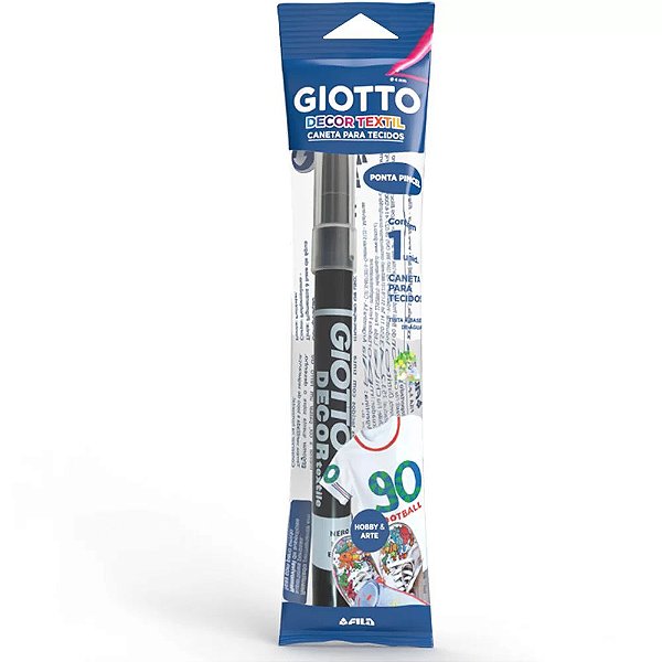 CANETA PARA TECIDO GIOTTO DECOR TEXTIL PRETO