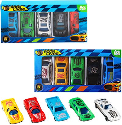 CARRINHO COLEÇÃO DANGEROUS SPEED COLORS KIT 5 UNID