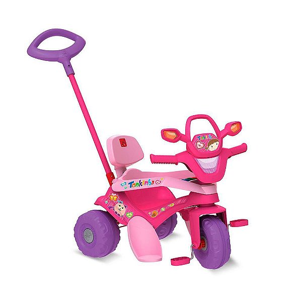 TRICICLO TONKINHA PASSEIO PEDAL ROSA