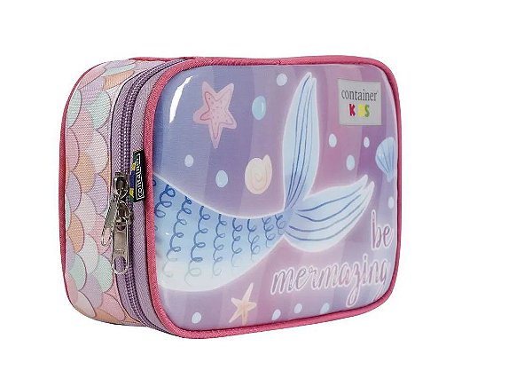 ESTOJO ESCOLAR SOFT LUXO SEREIA CONTEINER KIDS