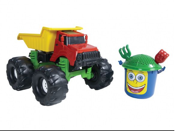 Caminhao de brinquedo caçambão praia Kendy