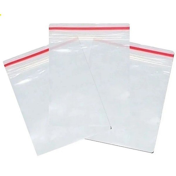 SACO ZIP TRANSPARENTE N.01 6X8CM 100 unidades