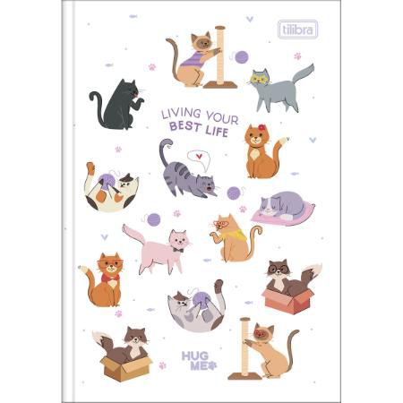 CADERNO BROCHURA 1/4 HUG ME 80 FOLHAS TILIBRA
