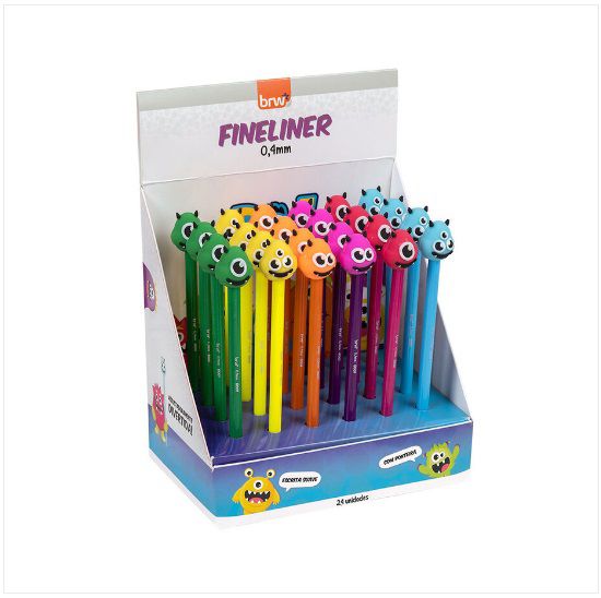 CANETA HIDROGRAFICA FINELINER 0,4MM MONSTRO