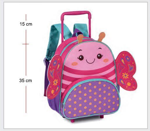 MOCHILA COM RODINHA CP24082B PETS CLIOSTYLE