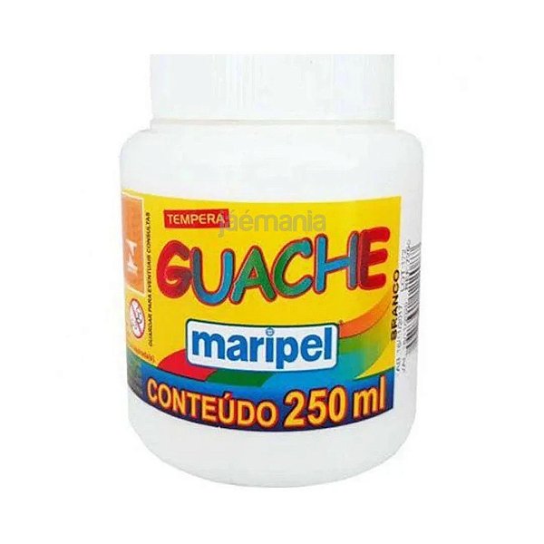 TINTA GUACHE 250 ML BRANCO MARIPEL