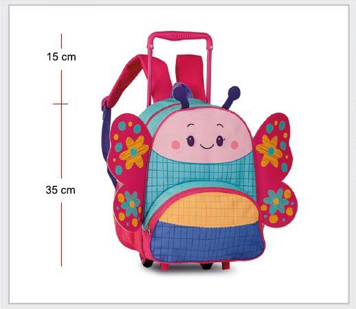 MOCHILA C/ RODINHA CP24016B PETS 8788