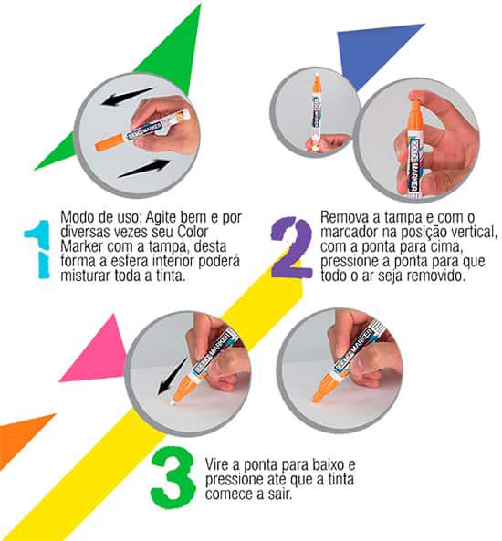 MARCADOR COLOR MARKER BASE OLEO BRANCO ACRILEX