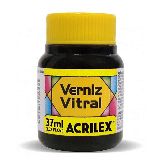 VERNIZ VITRAL 37ML AMARELO OURO UNIDADE