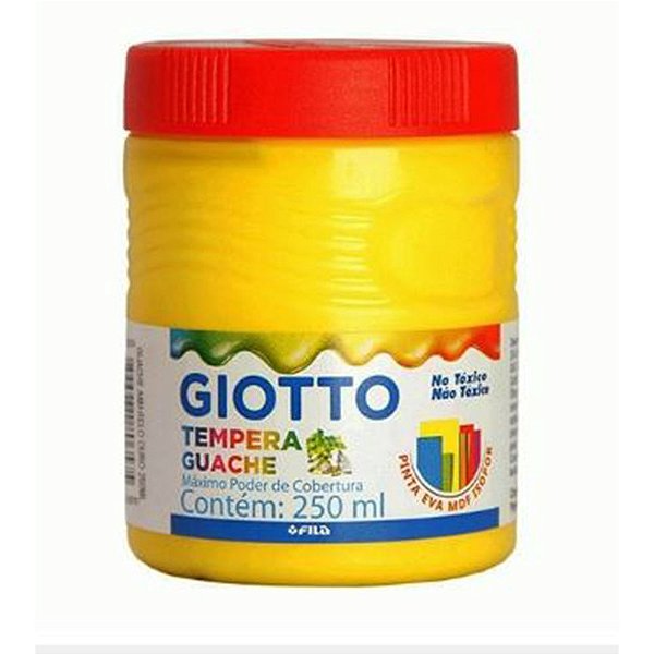 TINTA TEMPERA GUACHE GIOTTO 250ML AMARELO