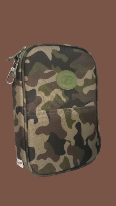 ESTOJO CASE CAMUFLADO 3 PARTES 1 ZIPER MASCULINO