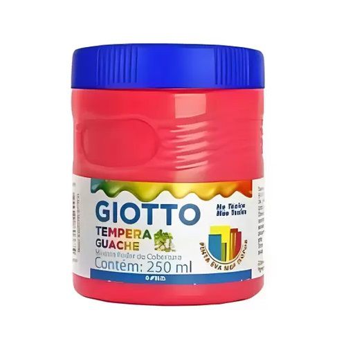 TINTA TEMPERA GUACHE GIOTTO 250ML VERMELHO