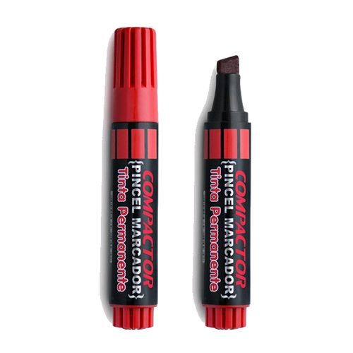 MARCADOR PERMANENTE PINCEIS ATOMICO VERMELHO COMPACTOR
