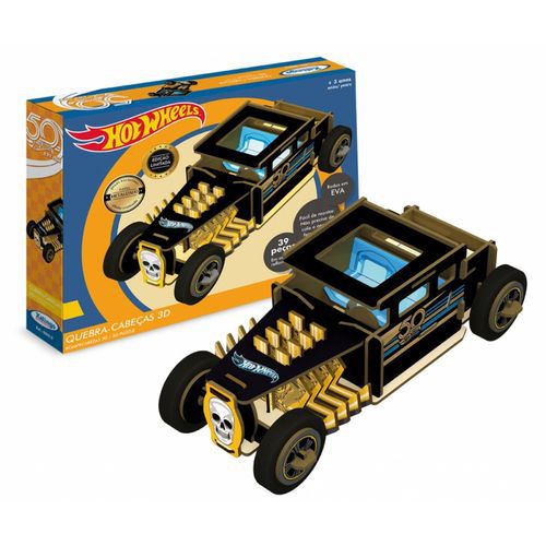 QUEBRA CABECA 3D HOTWHEELS 50 ANOS XALINGO