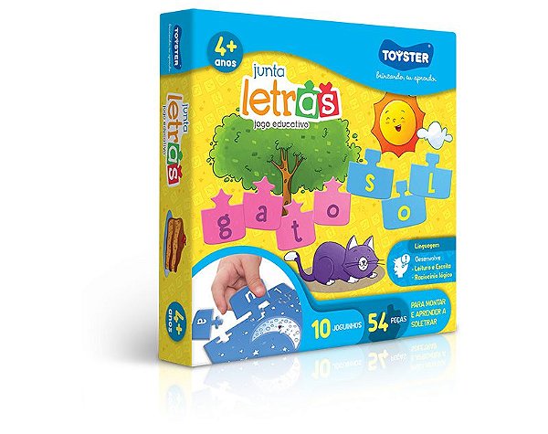 BRINQUEDO PEDAGÓGICO JUNTA LETRAS TOYSTER