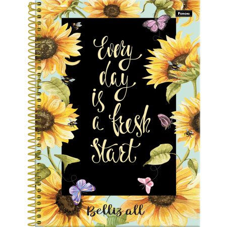 CADERNO 10 MATÉRIAS BELLIZ ALL 160 FOLHAS FORONI