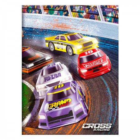 CADERNO BROCHURÃO 80FLS CROSS RACING FSC