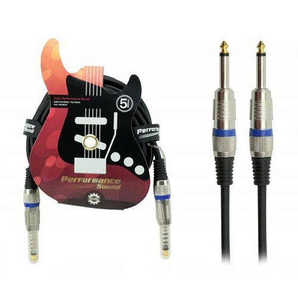 CABO DE AUDIO P10XP10 MONO 5MTS. UNIDADE 018-8019