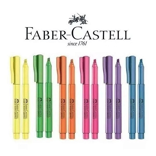 CANETA MARCA TEXTO VERDE FABER-CASTELL UNIDADE