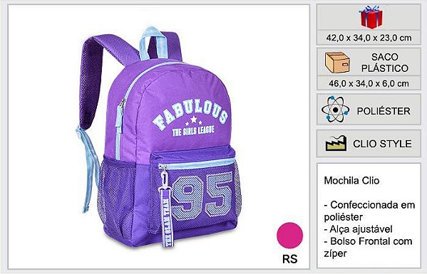 MOCHILA MF23169 CLIO