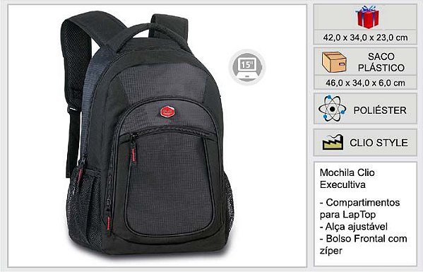 MOCHILA ML3515 CLIO
