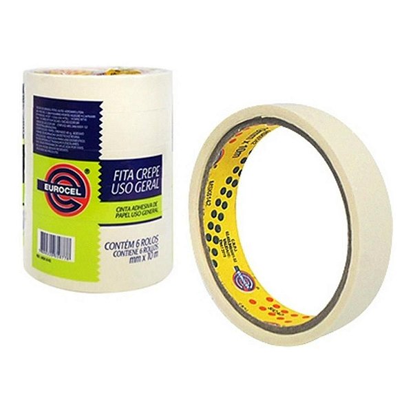 FITA CREPE USO GERAL 3216 18MM X 10M UNIDADE