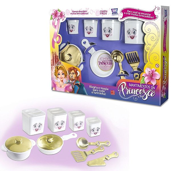 KIT COZINHA INFANTIL TALHERES E PANELAS ZUCA TOYS