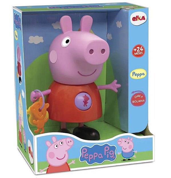 BONECA PEPPA COM ATIVIDADES PEPPA PIG ELKA