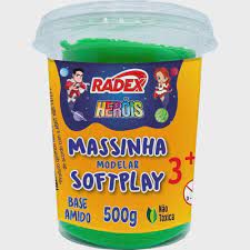 MASSA DE MODELAR HEROIS 500G VERDE RADEX