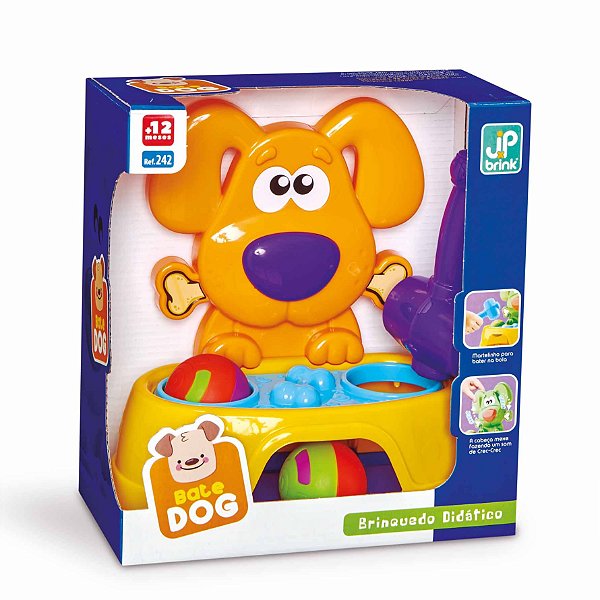 BRINQUEDO PEDAGÓGICO CACHORRINHO BATE DOG JXPBRINK
