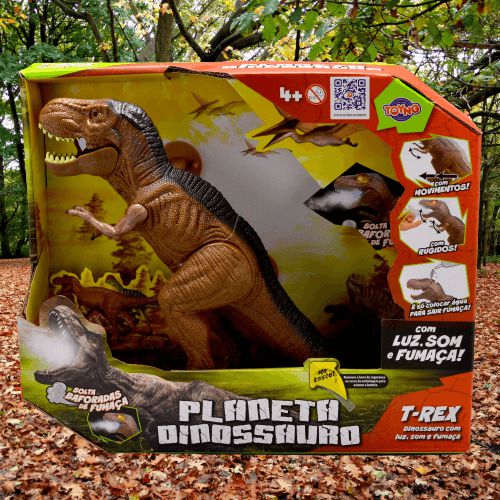 DINOSSAURO COM LUZ  SOM SOLTA FUMAÇA TOYNG