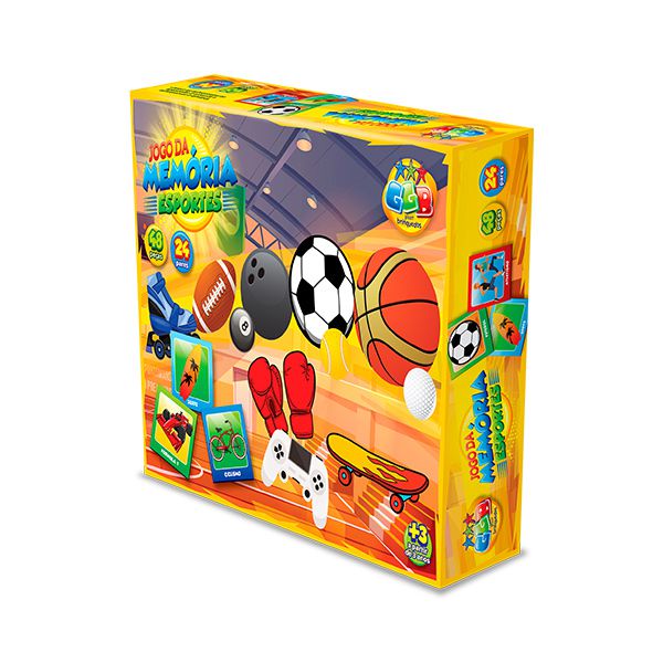 JOGO DA MEMÓRIA ESPORTES 48 PEÇAS GGB