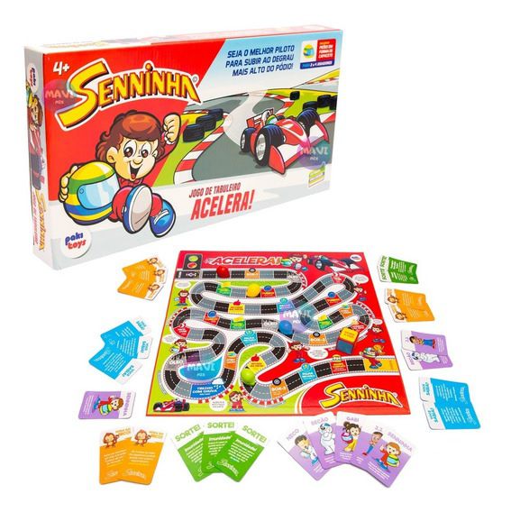 JOGO TABULEIRO ACELERA SENNINHA PAKITOYS