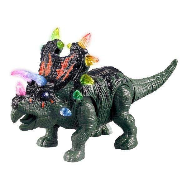 BONECO DINOSSAURO COM LUZ E SOM DMTOYS