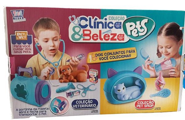 KIT CLÍNICA E BELEZA PET  DOG 6 PEÇAS ZUCATOYS