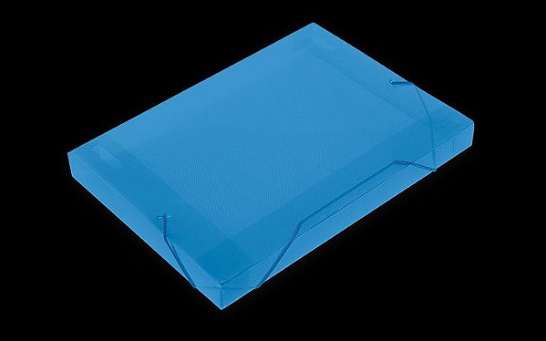 PASTA OFICIO 18MM 1,8CM SOFT AZUL POLIBRAS